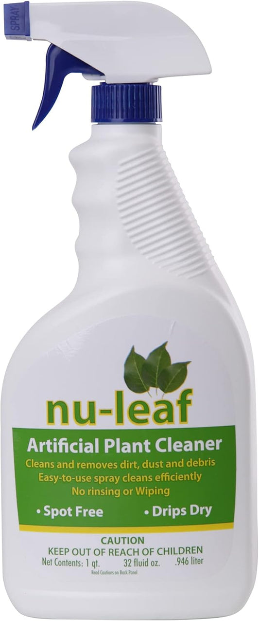 Nu-Leaf Spray & Drip-Dry Artificial Tree and Silk Plant Cleaner 32 FL.OZ (T9996)