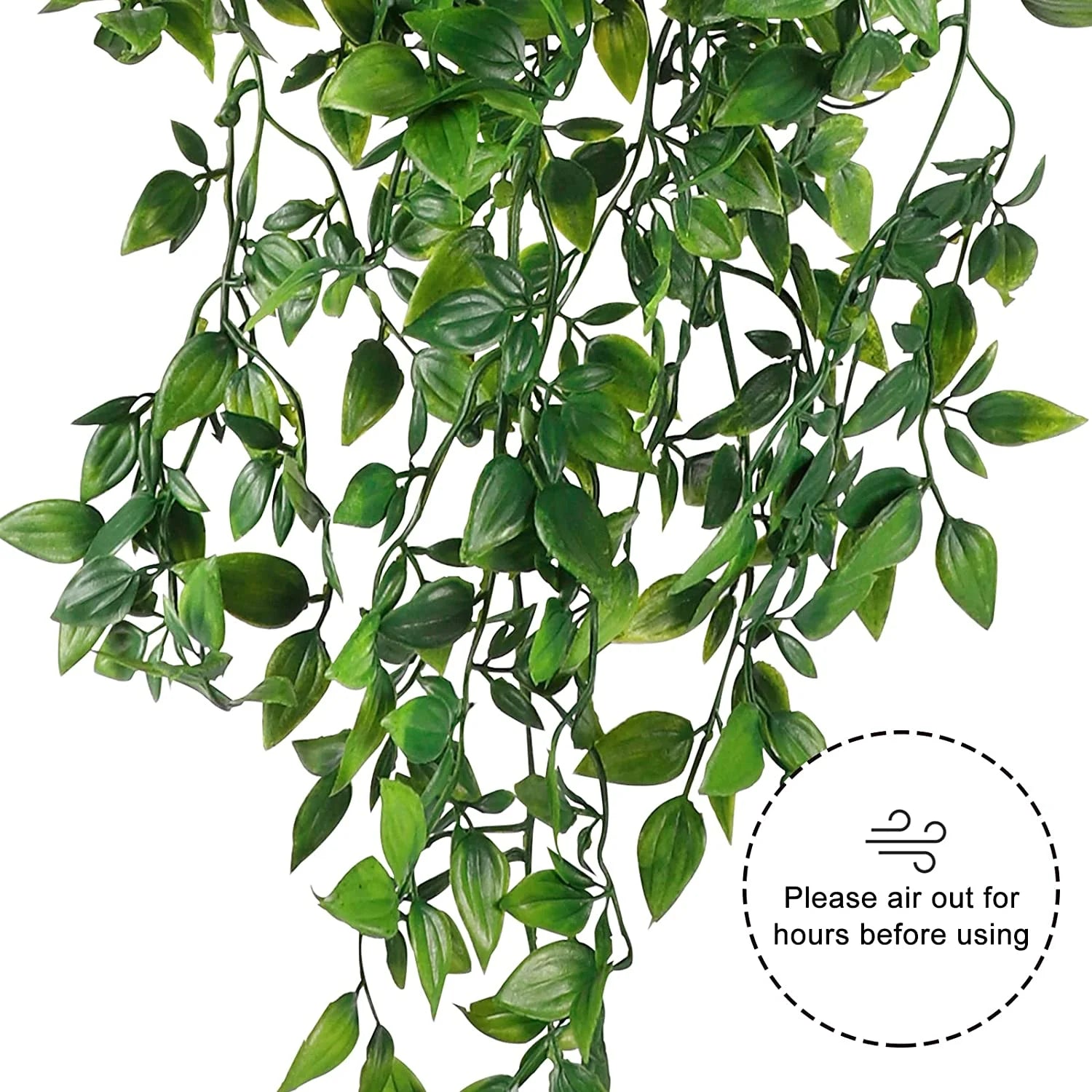 Fall Decorations for Home 2 Pack Artificial Hanging Plants Fake Plants with Pots for House Bedroom Wall Garden Decor,Green