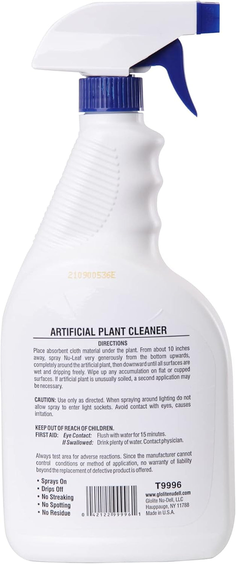 Nu-Leaf Spray & Drip-Dry Artificial Tree and Silk Plant Cleaner 32 FL.OZ (T9996)