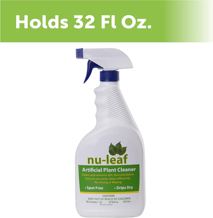 Nu-Leaf Spray & Drip-Dry Artificial Tree and Silk Plant Cleaner 32 FL.OZ (T9996)