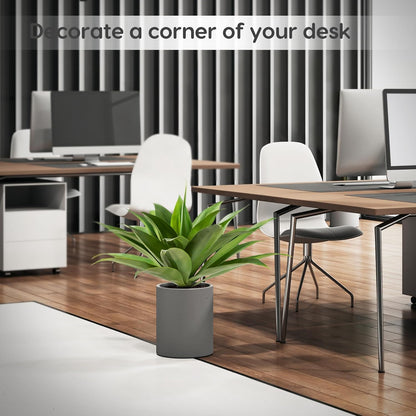 Fake Agave Artificial Plants, Fake Succulents Plant for Room Decor, Unpotted Faux Agave Stems Plant for Outdoor/Indoor Decor, 22 Inches