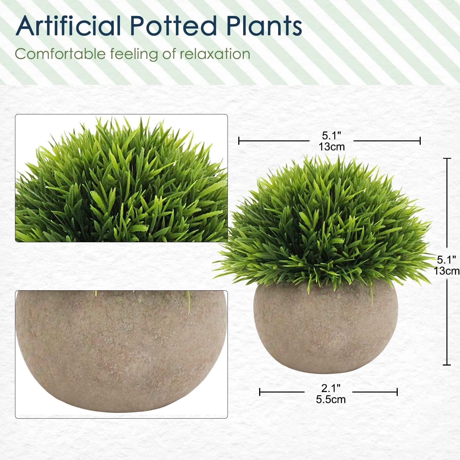 Small Fake Plants Faux Potted Plant Mini Artificial Plants for for Home Table Office Room Desk Bathroom Shelf Kitchen Farmhouse Mantel Decoration
