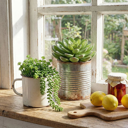 12 Pcs Artificial Succulent Plants Unpotted, Succulents Fake & Succulant Plants for DIY Craft, Faux Plants Decor for Home Decor, Garden, Office, and Party Decorations