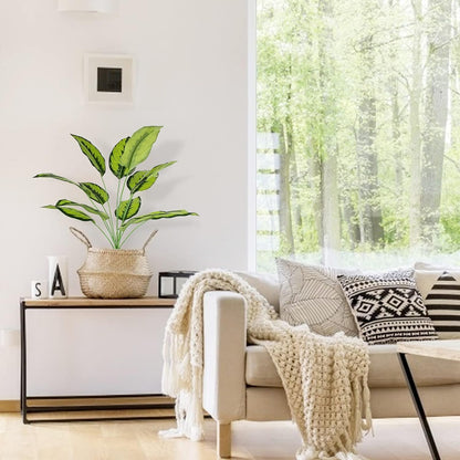 Artificial Plants Palm Fake Leaves 25Inch Indoor for Home Office Decor 2Pcs